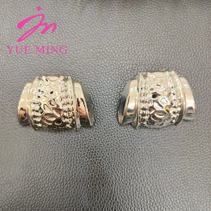 Gold Color Jewelry Sets For Women Earring Necklace Dubai Nigeria Copper Bracelet Rings Bridal Wedding Party Gifts Daily Wear