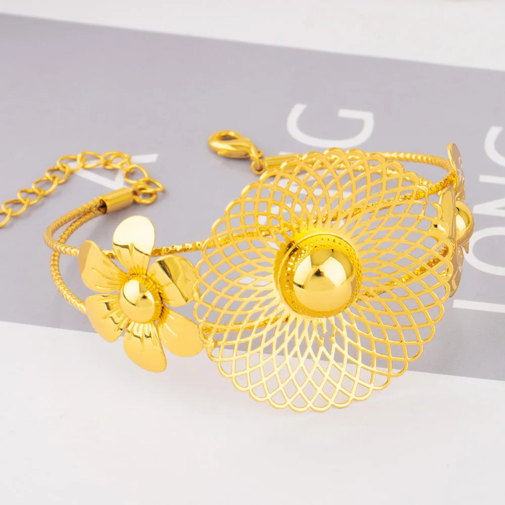 France Luxury Bridal Jewelry Set for Women, Indian Nigerian Wedding Necklace & Earring Gift for Jewellery Woman