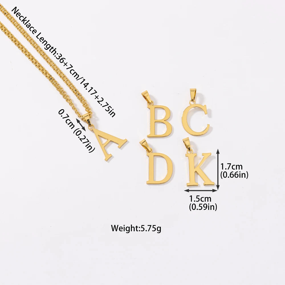 Custom Alphabet Necklace for Women, Personalized Initial Jewelry Gift for Mother’s Day & Wedding Party, Necklace Woman