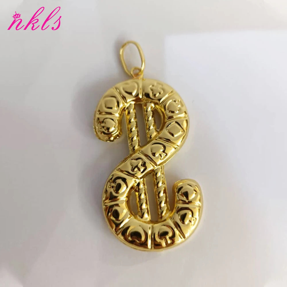 Map of African Pendant Necklace for Men and Women, Gold Color, Hip Hop, Popular Necklace, Luxury Stainless Steel, Copper Chain J