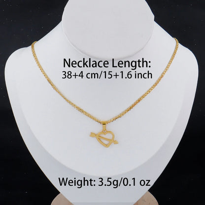 luxury stainless gold letter necklace for women high quality stainless steel Minimalist letters for necklace Daily wear Gift