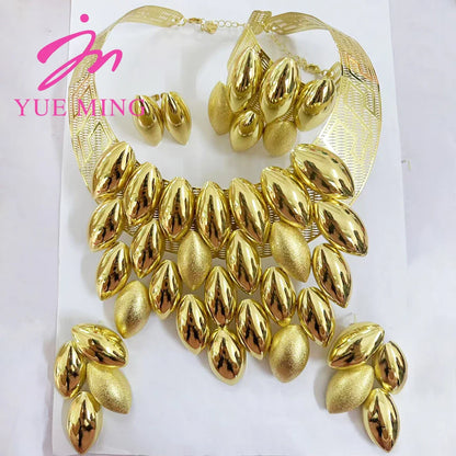 Yueming Flower Jewelry Set