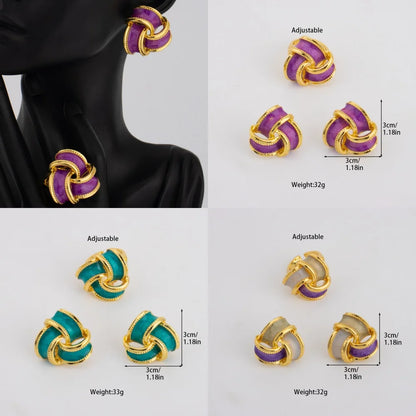 Dopamine Congo-Nigeria Trendy Earrings & Necklace Jewelry Set for Women, Chic Gift for Mother’s Day Wedding Party
