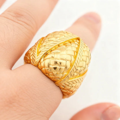 dubai bracelet ring set for woman jewelry luxury Gold Color Cuff Bangles Female Luxury Jewelry Sets Jewellery Accessory