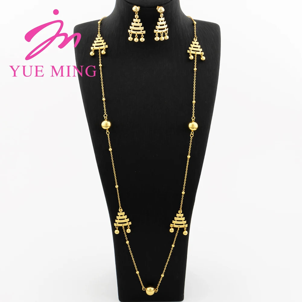 Gold Plated Long Chain for Women Trendy Statement Necklace Personality Collar Geometry Leaf Pendant Waist Chain Jewelry Accessor