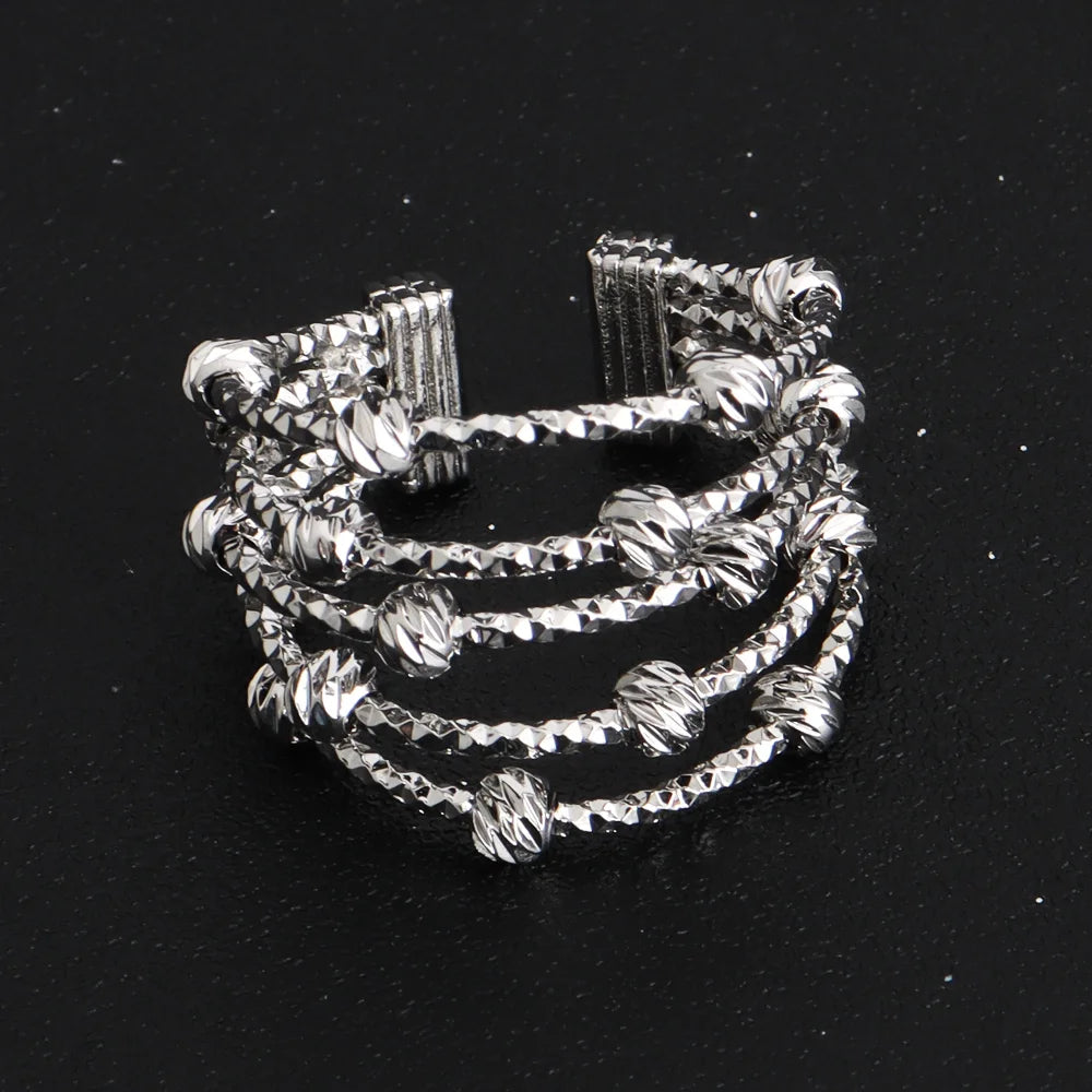 Dubai Nigeria Bangle Ring Jewelry Set for Women Girls Wedding Party Gift Earrings Included Wholesale Available