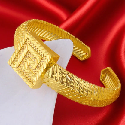 Dubai 24K Gold Color Initial Necklace Earrings Bracelet Ring Set African Arab Bridal Set Wedding Party Gifts Jewelry Wholesale