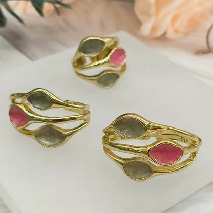 Nigeria Ring Earrings Jewelry Set For Wedding Party Gold Color Women Ring Luxury Exclusive Design Girl Earring For Gift