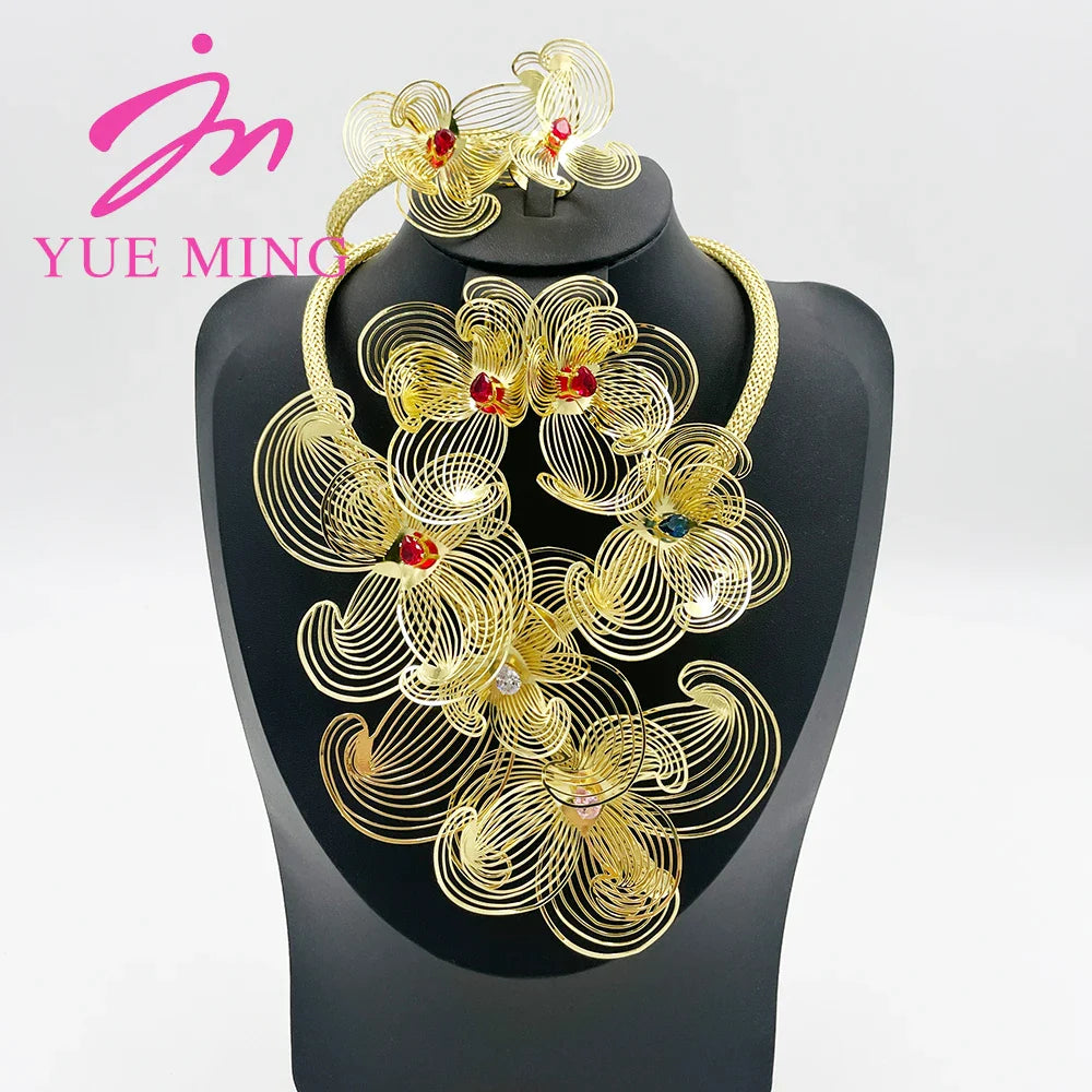 Yueming Flower Nuptial Earrings