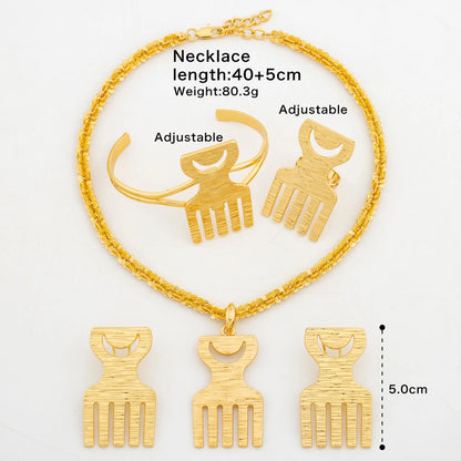 New Arrival Gold-Tone Flower Jewelry Set for Women, Delicate Necklace & Stud Earrings, Ideal Wedding Party Gift Choice