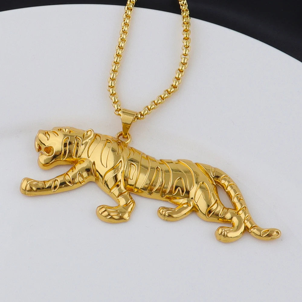 Hip Hop Punk Tone Stainless Steel Pendant Necklace for Men, Exquisite Jewelry Accessories, Classic Gift for Daily Wear