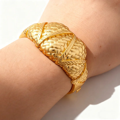 dubai bracelet ring set for woman jewelry luxury Gold Color Cuff Bangles Female Luxury Jewelry Sets Jewellery Accessory