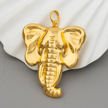 Hip Hop Pendant For Women Men Animal African Map Elephant Cross Gold Color Jewelry Party Engagement Banquet Jewlery Wholesale