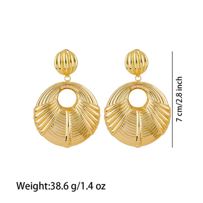 Dubai Luxury 18K Gold Plated Earrings African Hoop Earrings For Women Jewelry Sets Indian Nigerian Wedding Jewellery Party Gifts