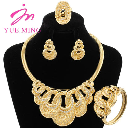 Yueming Luxury Wedding Day Jewelry Set