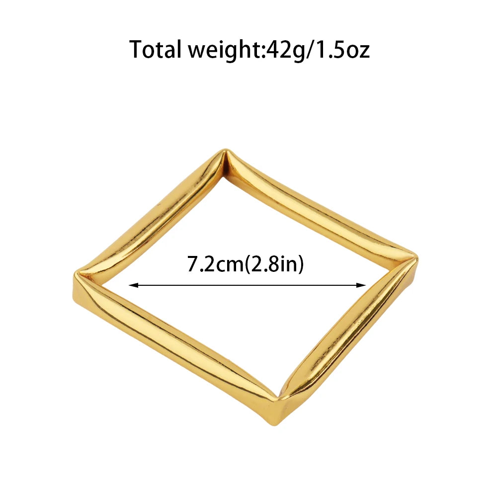 Plated Bracelet Punk Retro Simple Fashion Jewelry Hip-Hop High-End Accessories for Jewelry Gift Earring Set Minimalist Chic