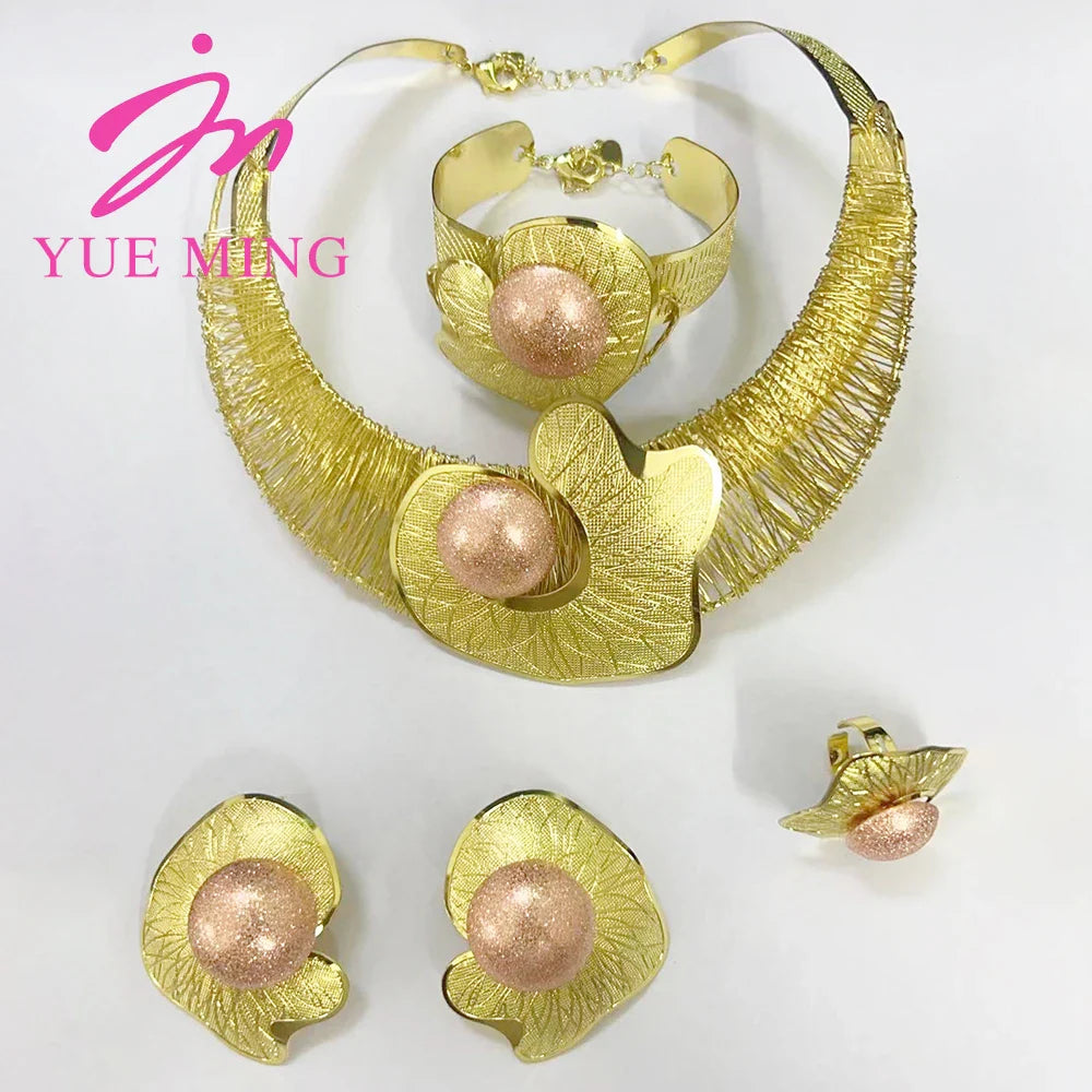 Yueming Luxury Nuptial Jewelry Set