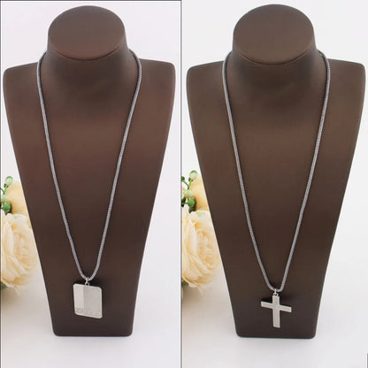 Stainless Steel Pendant Necklace For Women Men America Personalized Nigeria Hip Hop Jewelry Gift For Party Easter Mother's Day