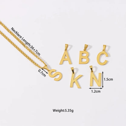 New Letter Pendant A-Z English DIY Necklace For Women's Day Wedding Party Romantic Jewelry Accessories Wholesale