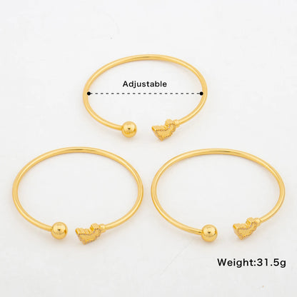 6pcs/lot Bangles Jewelry Set for Ladies Shine African Map Design Cuff Bangle Weddings Bride Hand Bracelet Jewelry Accessories