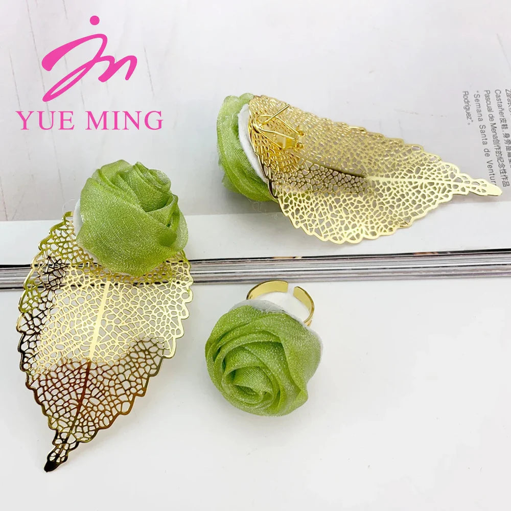 Yueming Fashion Flower Jewelry Set