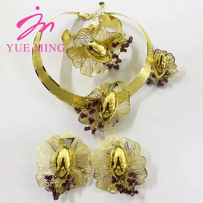 Yueming Luxury Nuptial Jewelry Set