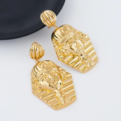 plated jewelry accessories italian hot selling wedding party Egyptian Pharaoh earrings bracelet ring earrings necklace