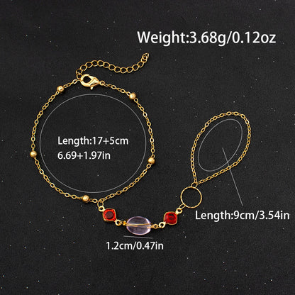 women foot jewelry Stainless Steel Luxury Shiny Zircon Anklets Bracelet 18K Plated Waterproof Statement Jewelry Gift New