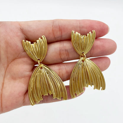 Drop Earring for Women Starfish Shells Retro Fashion Beach Vacation Temperament Girls Metal Ear Jewelry Accessories Gifts