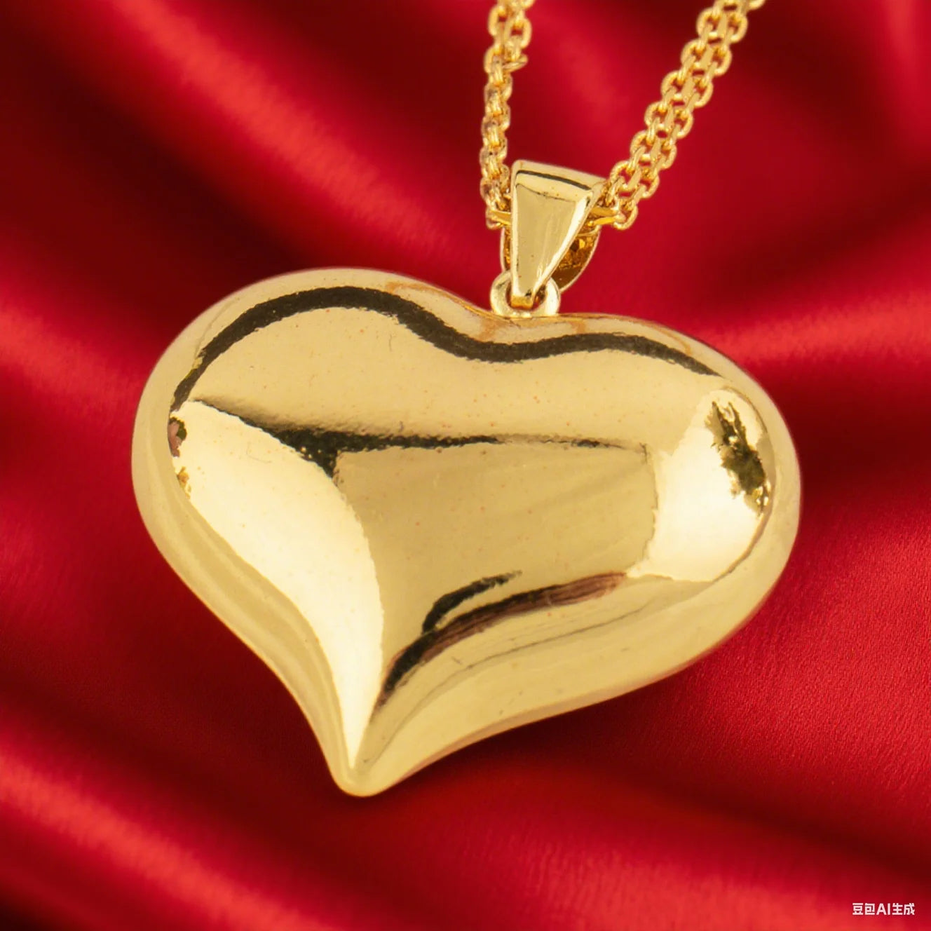 Gold-Tone Stainless Steel Minimalist Heart Jewelry Set for Women Chic Daily Wear Earrings Necklace Ring Combo Gift