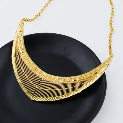 France Luxury 24k Gold Color Jewelry Set For Women Dubai Bridal Wedding Necklace Earrings Bracelet Ring Sets  Anniversary Gifts