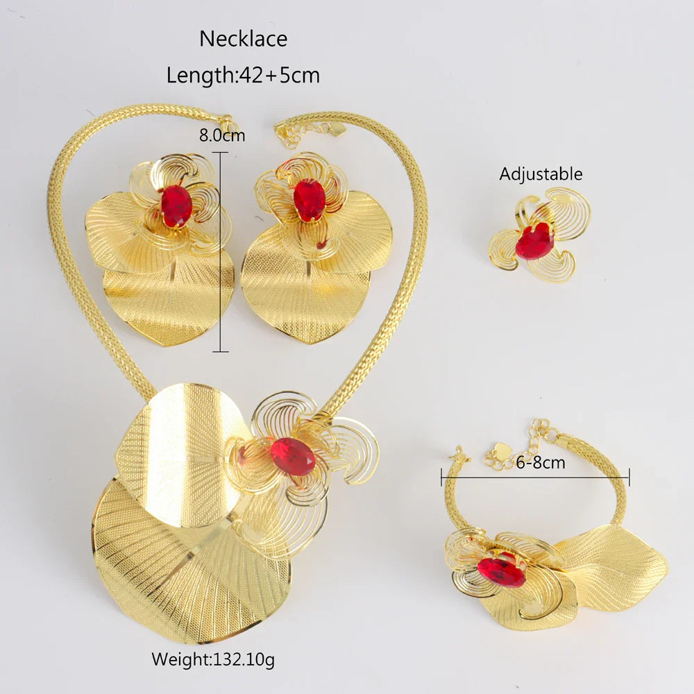 Yueming Flower Nuptial Earrings