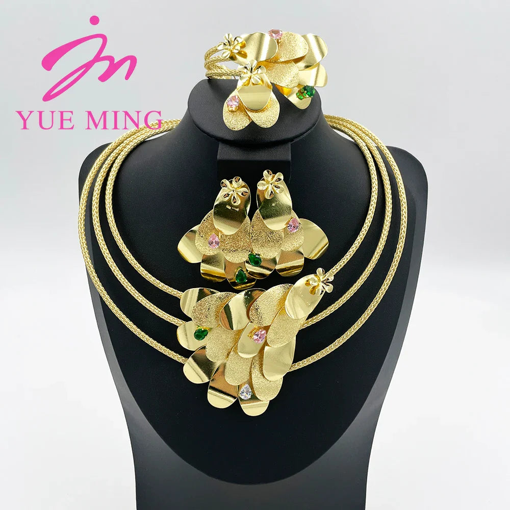 Yueming Copper Fashion Wedding Jewelry Set