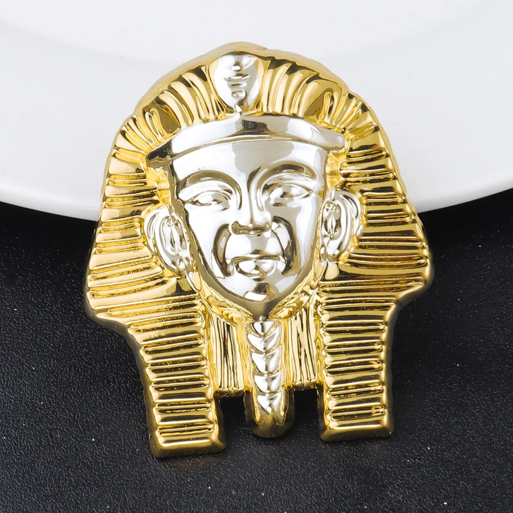 24K gold plated bracelet Ring Earrings Necklace set Dubai African Copper Alloy Hip Hop Fashion Jewelry Set Party Gift Daily Wear