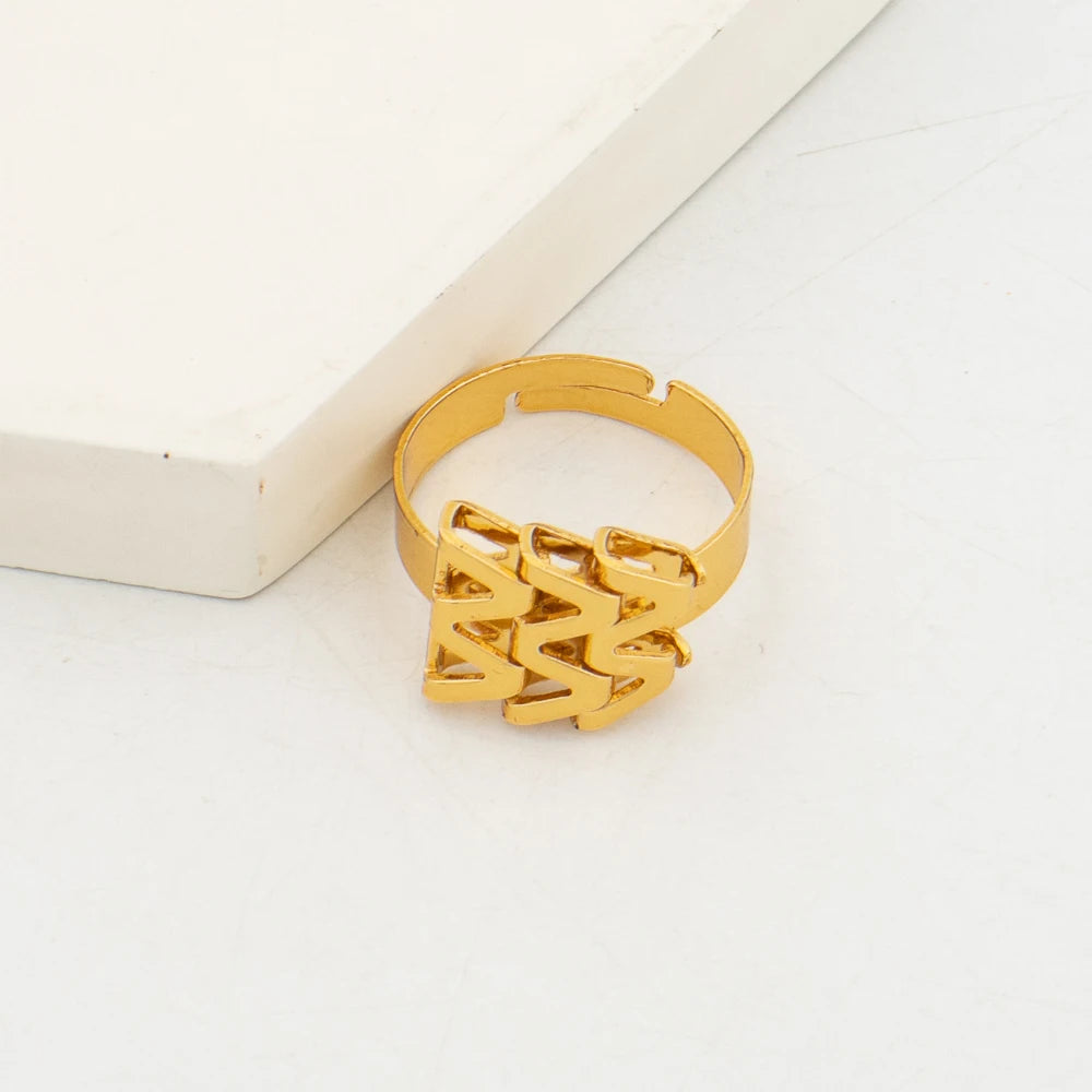 Brazilian Gold Color Jewlery Set for Women Punk Design Choker Necklace and Earrings Bracelet Set for Weedings Bride Jewelry Gift