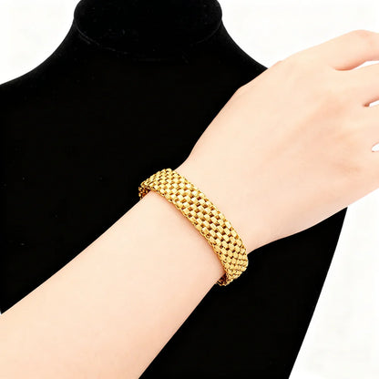 18k Gold Plated Jewelry Set for Women Luxury Wedding Italian Jewellery Bride Necklace Earring Bracelet African Jewelry Accessory