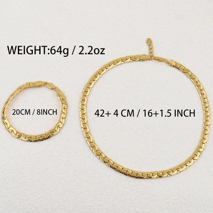 Vintage Stainless Steel Simple Chain Metal Bracelet Necklace for Men Women Punk Hip Hop Chain Jewelry Friends Party Gift