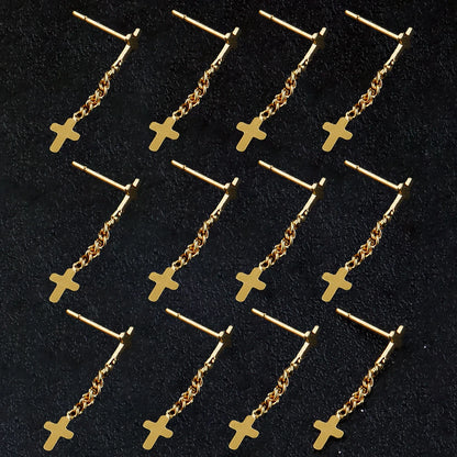 Nose Rings for Women 316L Stainless Steel Nostril Hoop Nose Ring Studs Fashion Body Cross Nose Piercing Jewelry Set