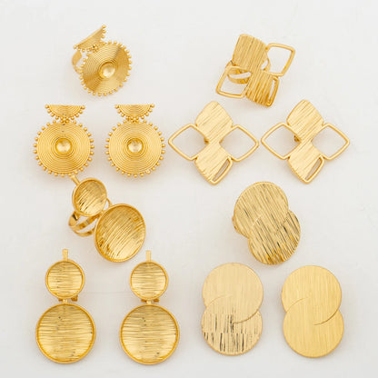 Dubai Earring Set & Ring for Women, New African Bridal Wedding Jewelry Sets Gift Jewellery Woman Party Accessories