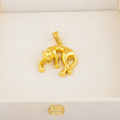 Gold Color Fashion Lion Water droplet Shape Pendant for Necklaces Copper Gold Plated Jewelry Accessories Wholesale