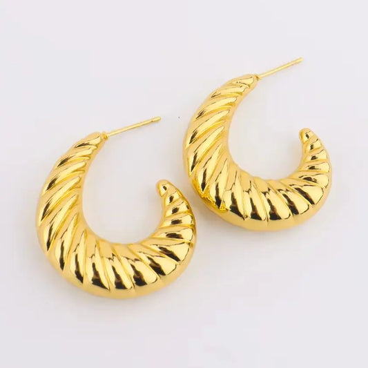 Dubai Crescent Moon Earrings & Necklace Set for Women, Luxury Wedding Party Gift, Trendy Jewelry Women Set