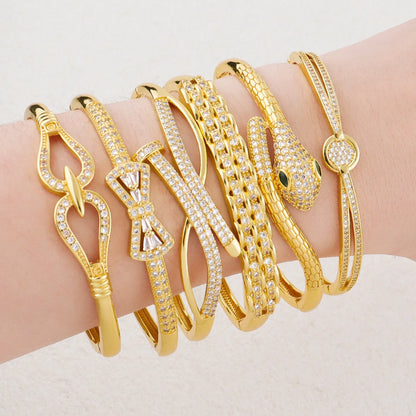 18K Shiny Gold Color Bracelet Ring Set Dubai Jewelry Designer Jewelry Ladies Fashion Bracelet Wholesale Jewelry Set