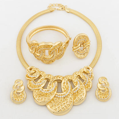 Yueming Luxury Wedding Day Jewelry Set