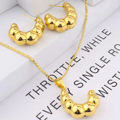 Brazil Earrings & Necklace Set for Women, Distinctive Wedding Party Anniversary Gift, Elegant Jewelry Women Set