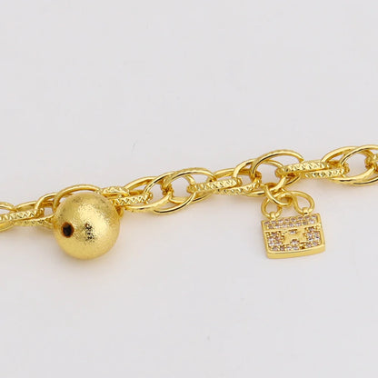 France Animal Flower Pendant Chain Bracelet for Women, Stainless Steel Africa Wedding Party Gift, Trendy Daily Accessor