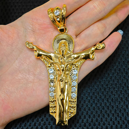 America Classics Pendant Necklace For Women Men Dubai Zircon Heavenly Father Pendants Jewelry Gift For Prayer Party Graduate