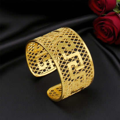 YM Jewelry Gold Plated Earrings Necklace Bangle Ring Sets For Women Luxury Dubai Color Jewelry Sets for Banquet Wedding Gift