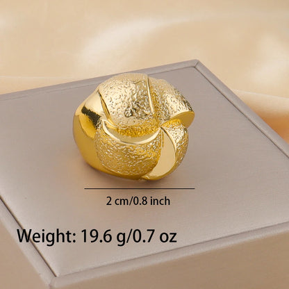 Minimalist Style Ring 18K Gold Plated Simple Titanium Rings for Women Gold Color Never Fade Luxury Classic rings Trendy Gift