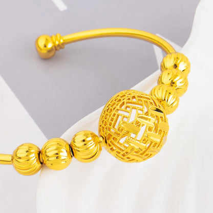 2025 New Gold Plated Stainless Steel Chain Bracelet and Ring for Women Couple Fashion Party Wedding Jewelry Gift