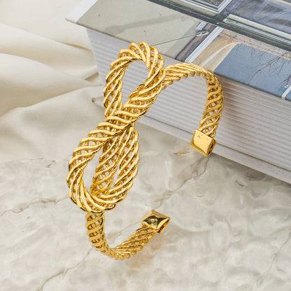 Color Dubai Cuban Bangle for Women, Classic Rust-Proof Large Chain Bracelet, New Design Wrist Jewelry Party Gift, Elega